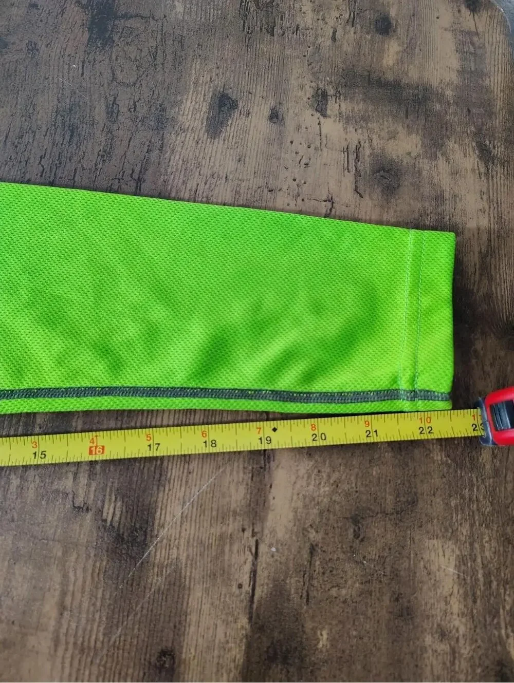 The North Face Mens US L Flashdry Neon Green Gray Long Sleve athletic Gym Unisex
